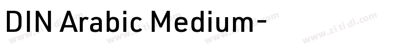 DIN Arabic Medium字体转换